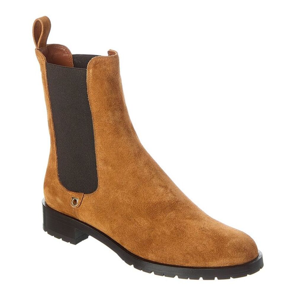 Ferragamo Briuli Suede Boot, Brown